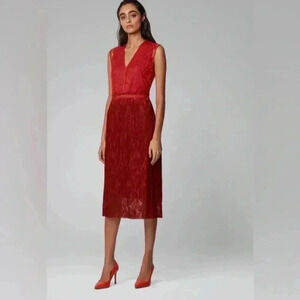 Hugo Boss Damune Embroidered Lace Dress